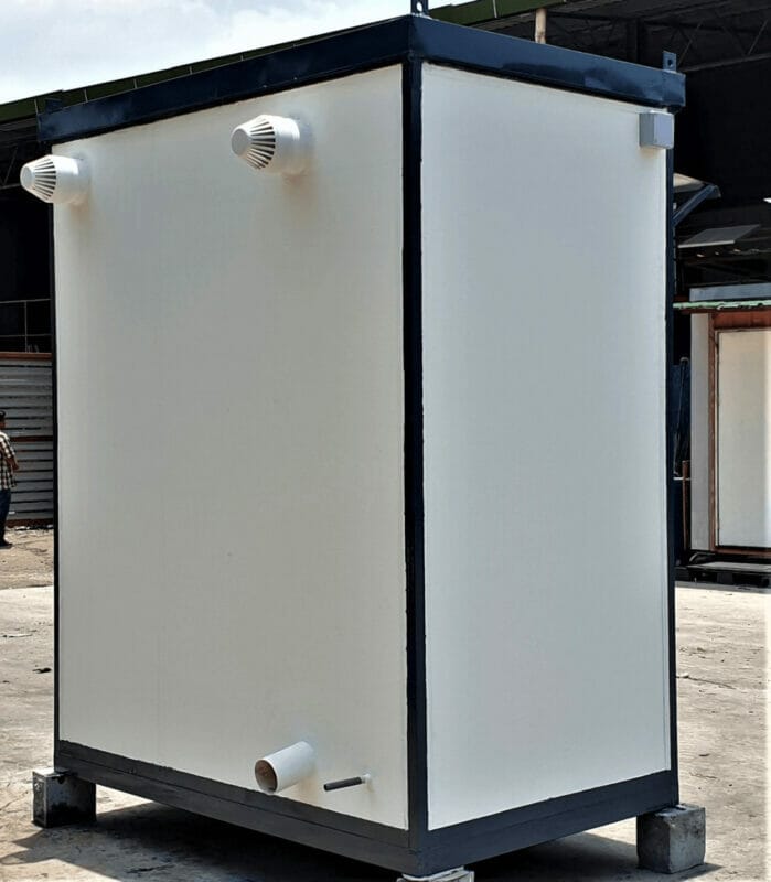 Toilet Portable Cabin | Economy – PPGI Flat Sheet & Steel Frame Finished