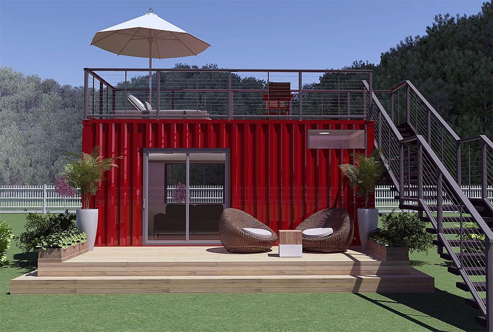 Kubed shipping container home
