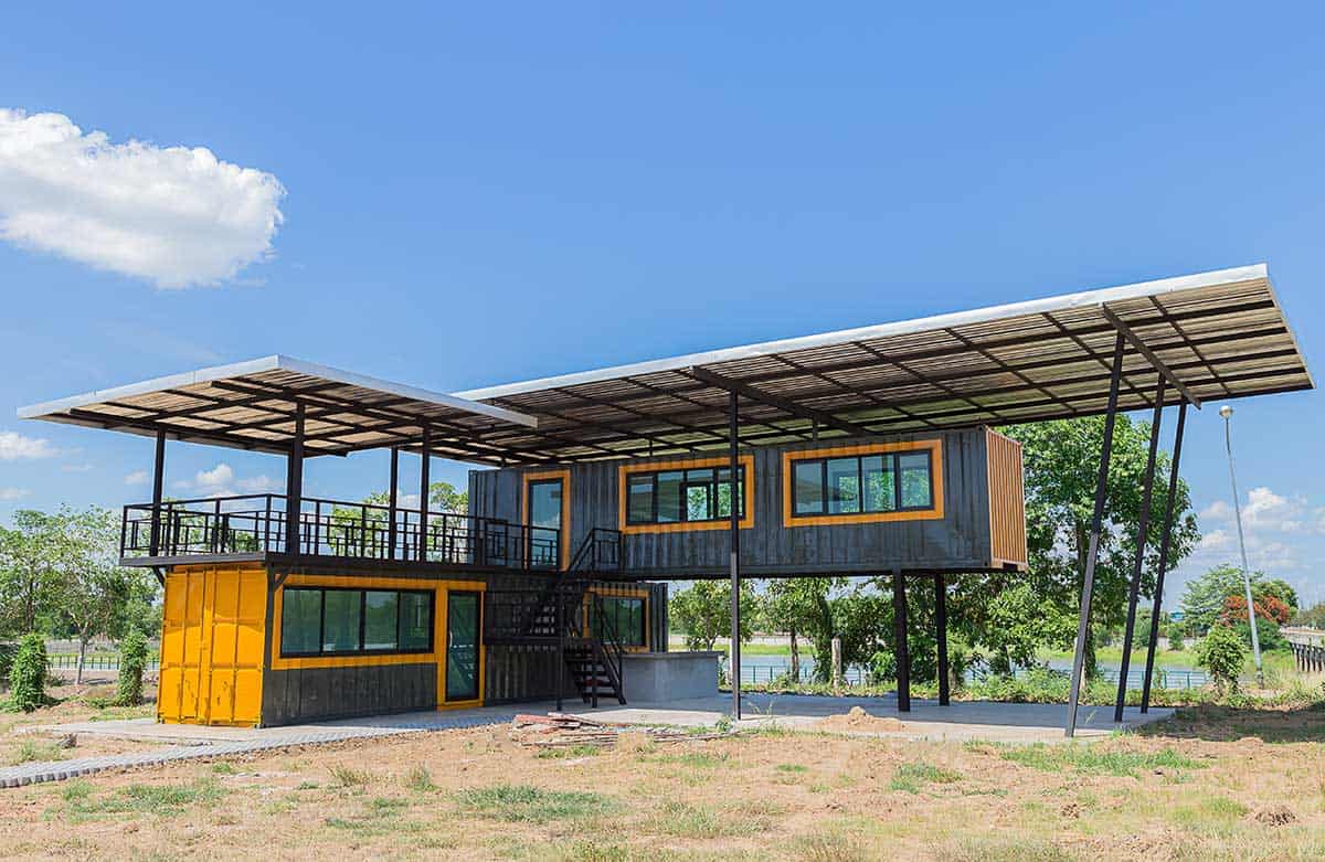 stacked container home